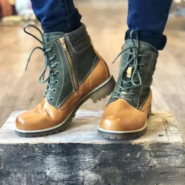 Women Boots PU Leather Lace Up Retro Casual Womans Booties Gladiator Low Heel Shoes Ladies Fashion Botas Mujer Invierno TW702, Black
Women Boots PU Leather Lace Up Retro Casual Womans Booties Gladiator Low Heel Shoes Ladies Fashion Botas Mujer Invierno TW702, Black