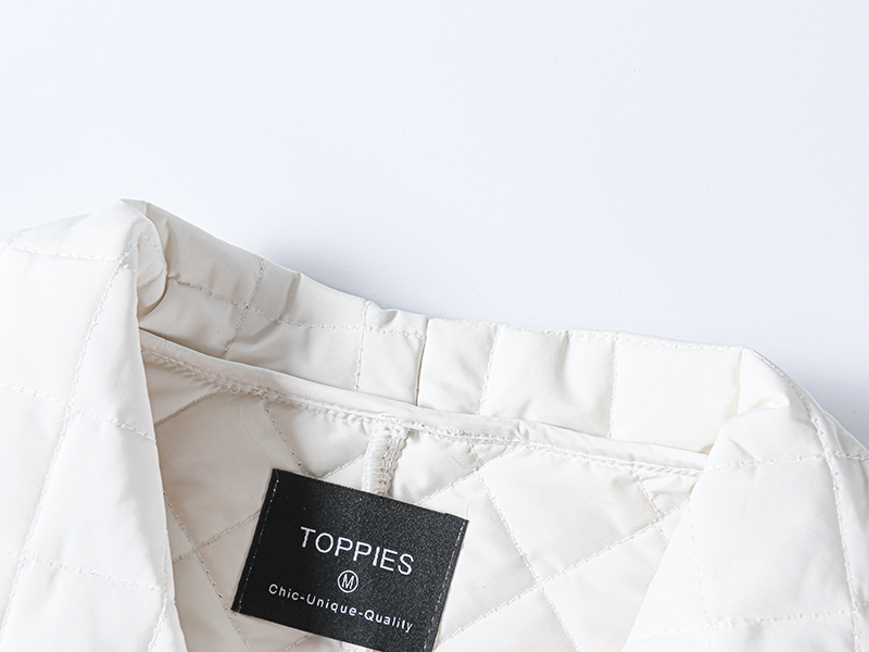 Toppies autumn winter coat womens argyle long jacket thin parkas double breasted belt coat plaid 201103wtt