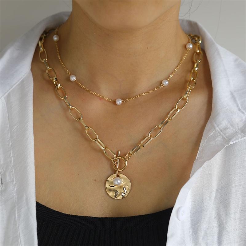 Punk Baroque Pearl Coin Pendant Choker Necklace for Women Gothic Bead Lariat Gold Color Long Chain Necklace Jewelry Gift
Punk Baroque Pearl Coin Pendant Choker Necklace for Women Gothic Bead Lariat Gold Color Long Chain Necklace Jewelry Gift