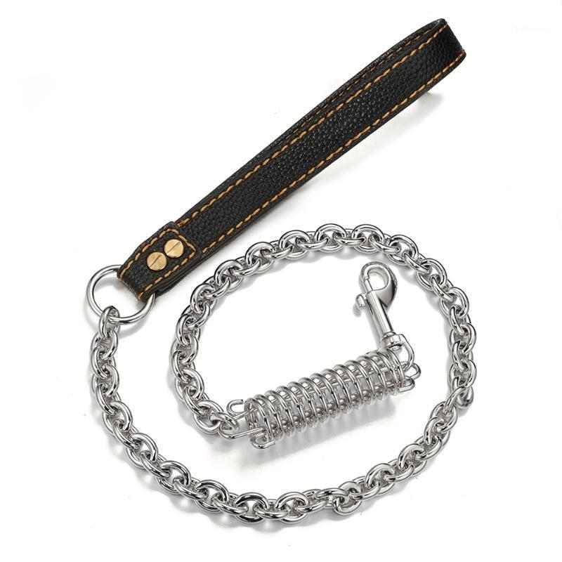 Easy Pull Dog leash Absorbing Indestructible Safety Flexi No-pull Gold Metal with Bungee Buffer Spring Genuine Leather1
Easy Pull Dog leash Absorbing Indestructible Safety Flexi No-pull Gold Metal with Bungee Buffer Spring Genuine Leather1