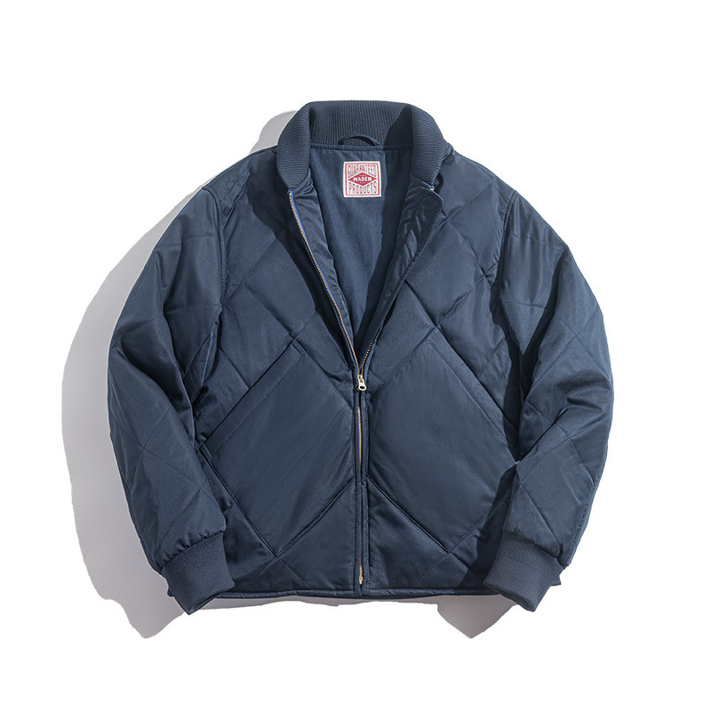 Maden Retro Warm Jackets For Men Waterproof Casual Coton Parkas Coat Jacket Zipper Navy Green Vintage Loose Oversize Man Clothes 201127