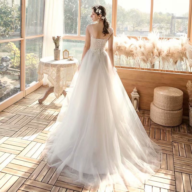 2021 New Dressed Sheer Tulle Colher Lace Half-sleeved Robe Soiree Bride to Be Engaged 1087 Robot Mari e LCAW, Same as the photos
2021 New Dressed Sheer Tulle Colher Lace Half-sleeved Robe Soiree Bride to Be Engaged 1087 Robot Mari e LCAW, Same as the photos