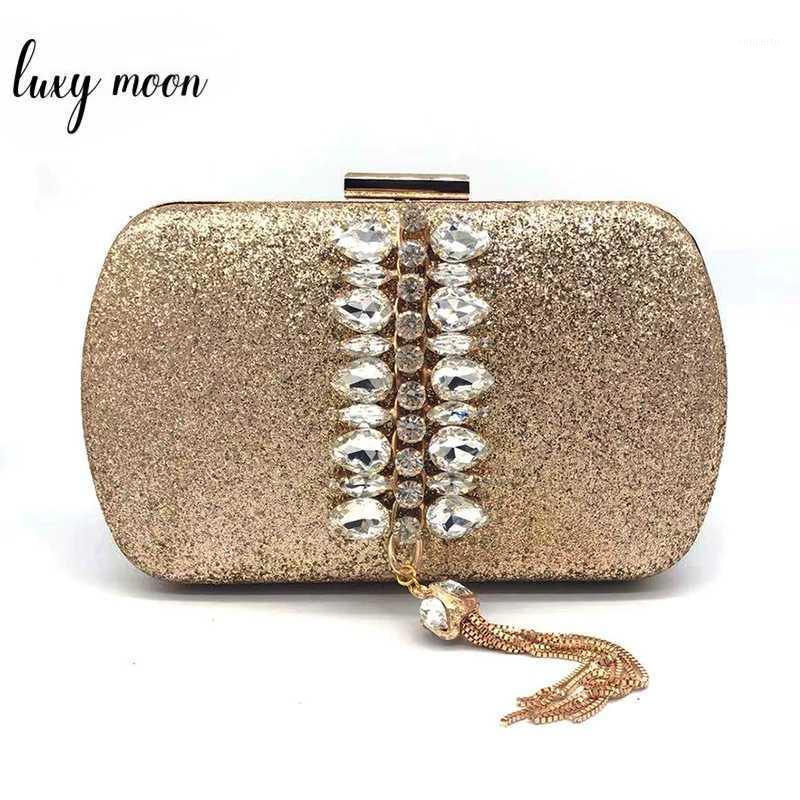 Luxy Moon Women Crystal Clutch Purse Gold Sequin Evening Bag Handbag Party Wedding Purse Fashion Tassel Wallet ZD14761, Black
Luxy Moon Women Crystal Clutch Purse Gold Sequin Evening Bag Handbag Party Wedding Purse Fashion Tassel Wallet ZD14761, Black