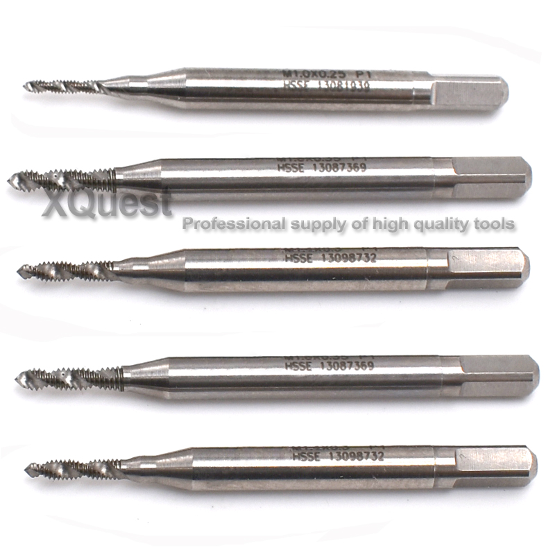 Xquest HSSE Sipral flute tap M1 M1.2 M1.4 M1.6 M2 M2.5 M2.6 M3 M3.5 M4 M5 M6 M7 Machine screw Taps M8 M9 M10 M11 M12 M14
Xquest HSSE Sipral flute tap M1 M1.2 M1.4 M1.6 M2 M2.5 M2.6 M3 M3.5 M4 M5 M6 M7 Machine screw Taps M8 M9 M10 M11 M12 M14