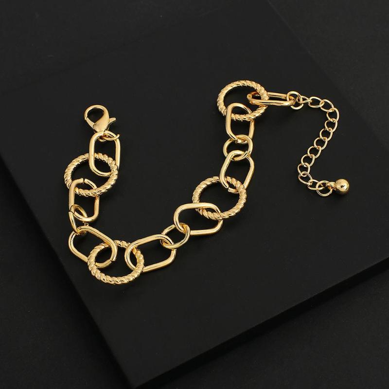 Amorcome Unique Gold Color Chunky Link Chain Bracelets Female Jewelry Round Oval Twisted Rope Bracelets Pulseras Mujer Moda 2021
Amorcome Unique Gold Color Chunky Link Chain Bracelets Female Jewelry Round Oval Twisted Rope Bracelets Pulseras Mujer Moda 2021