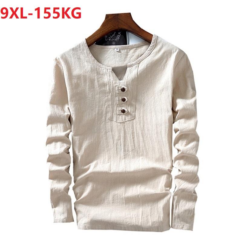 men linen tshirt long sleeve vintage japan china style antumn cotton large size big 7XL 8XL 9XL 10XL casual t-Shirts V-neck blue, Black
men linen tshirt long sleeve vintage japan china style antumn cotton large size big 7XL 8XL 9XL 10XL casual t-Shirts V-neck blue, Black