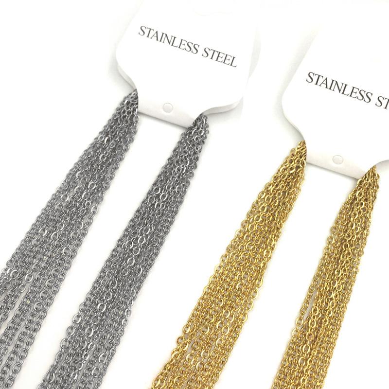 FairLadyHood 10pcs/lot Width 2mm/1mm Cut Rolo Link Chain Gold/Steel/Rose Gold Color Chains Necklaces For Women/Men Accessories
FairLadyHood 10pcs/lot Width 2mm/1mm Cut Rolo Link Chain Gold/Steel/Rose Gold Color Chains Necklaces For Women/Men Accessories