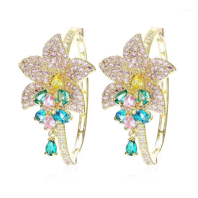 Hoop & Huggie Luxury Flower Earrings For Women Zircon Round Gold Plating XIUMEIYIZU Fashion Jewelry Export Brazil1
Hoop & Huggie Luxury Flower Earrings For Women Zircon Round Gold Plating XIUMEIYIZU Fashion Jewelry Export Brazil1