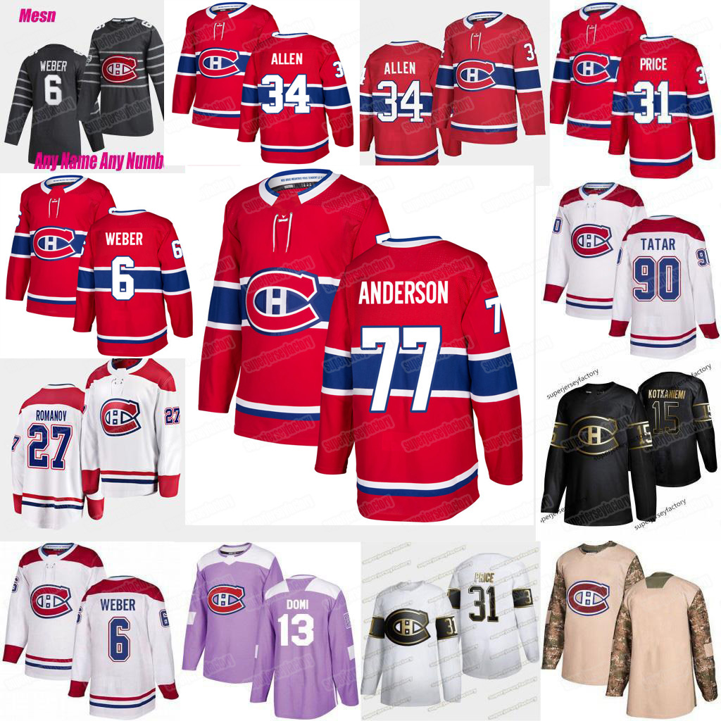 77 Josh Anderson Montreal Canadiens jersey Shea Weber Jake Allen Carey Price Max Domi Phillip Danault Jesperi Kotkaniemi Tomas Tatar Weise, Black;red
77 Josh Anderson Montreal Canadiens jersey Shea Weber Jake Allen Carey Price Max Domi Phillip Danault Jesperi Kotkaniemi Tomas Tatar Weise, Black;red