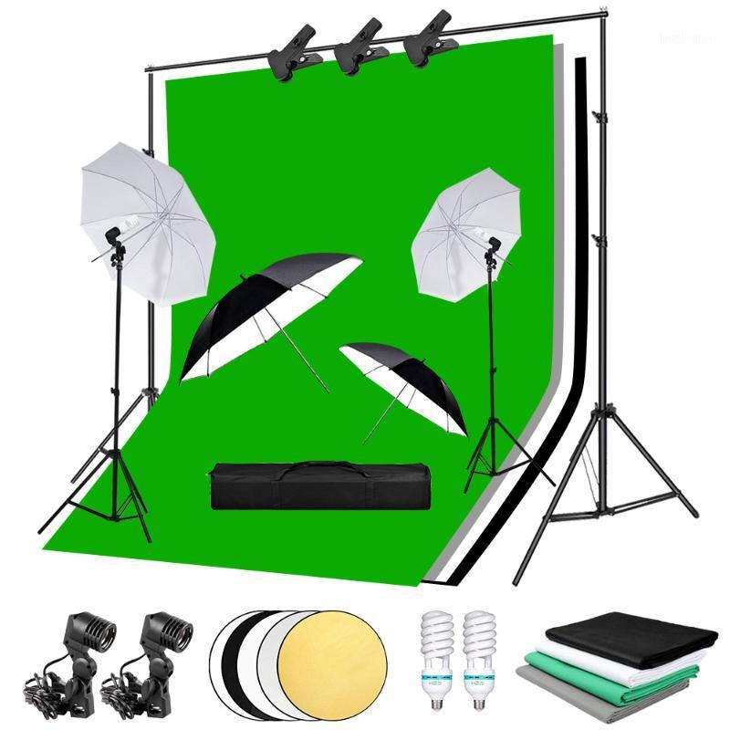 Photography Continuous Lighting Umbrella Background Kit Background Support System Backdrop Soft Umbrella Light Bulb Photo Studio1
Photography Continuous Lighting Umbrella Background Kit Background Support System Backdrop Soft Umbrella Light Bulb Photo Studio1