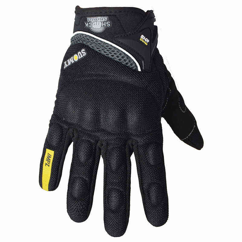 SUOMY Summer Touch Screen Motorcycle Riding Glove Full Finger Mesh Breathable Motocross Luvas Moto MTB Dirt Bike s 220111