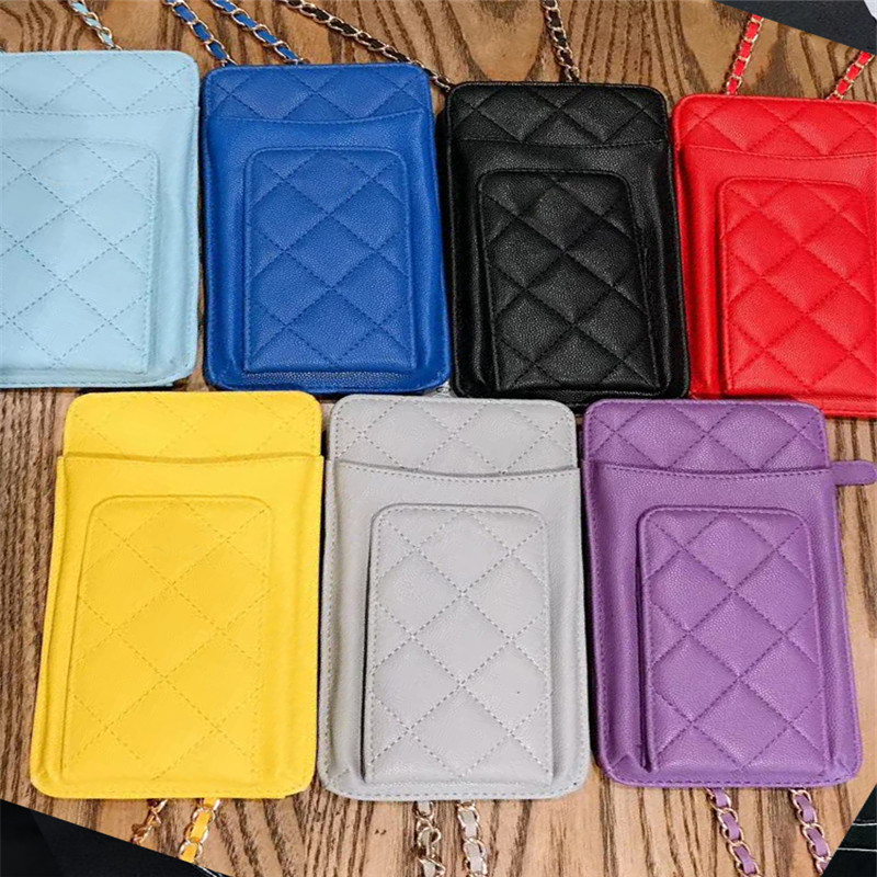 Luxury Handbag Mini Caviar Silver Chain Phone Bag Card Wallet Purse Women Crossbody Cellphone Pouch for iPhone samsung fundas, Style 1 
Luxury Handbag Mini Caviar Silver Chain Phone Bag Card Wallet Purse Women Crossbody Cellphone Pouch for iPhone samsung fundas, Style 1