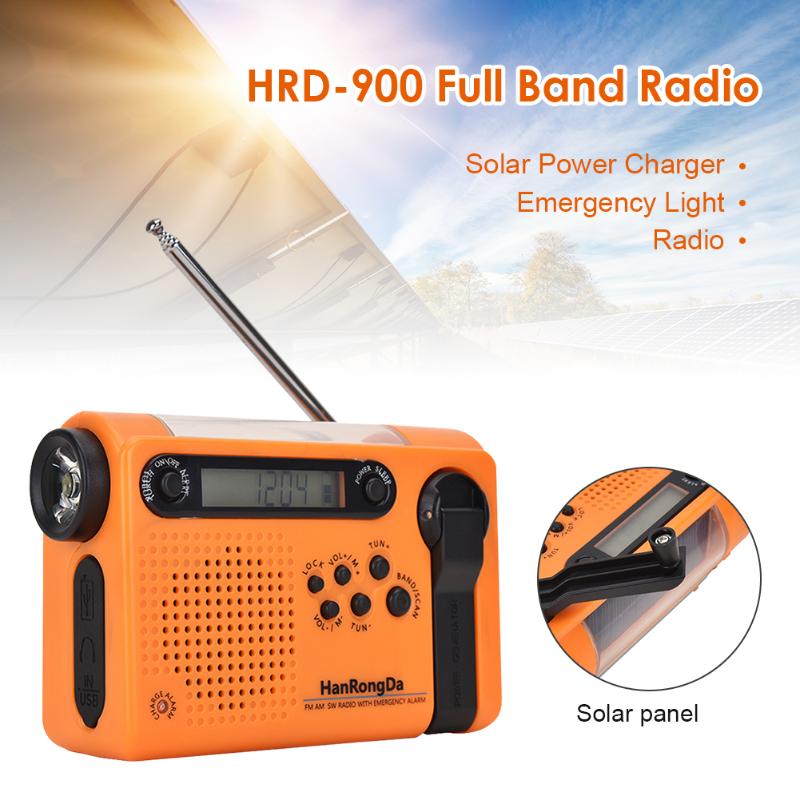 Portable Solar Full Band Radio Camping Hiking Flashlights Power Bank Radiogram Use Emergency LED Flashlights
Portable Solar Full Band Radio Camping Hiking Flashlights Power Bank Radiogram Use Emergency LED Flashlights