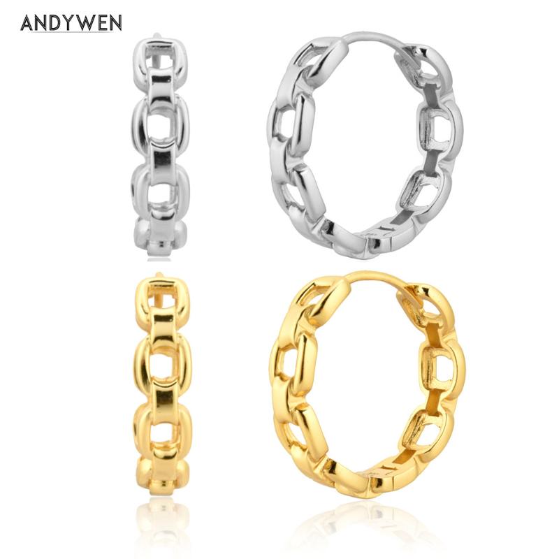 ANDYWEN 925 Sterling Silver 20mm Huggies Chains Hoops 25mm Luxury Women Fashion Jewelry Clips Piercing Pendiente Luxury Jewels
ANDYWEN 925 Sterling Silver 20mm Huggies Chains Hoops 25mm Luxury Women Fashion Jewelry Clips Piercing Pendiente Luxury Jewels