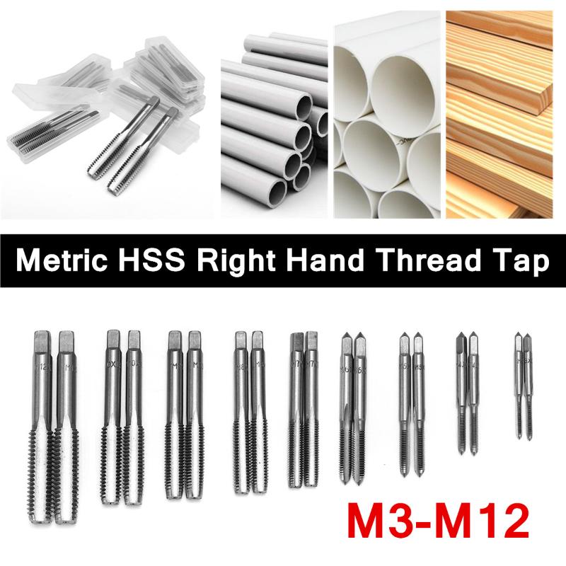 2Pcs Thread Taps Set Spiral Inch M3 M4 M5 M6 M7 M8 M9 M10 M12 Industrial Metric HSS Right Hand Drill Bits Plug Taps Drill Bits
2Pcs Thread Taps Set Spiral Inch M3 M4 M5 M6 M7 M8 M9 M10 M12 Industrial Metric HSS Right Hand Drill Bits Plug Taps Drill Bits