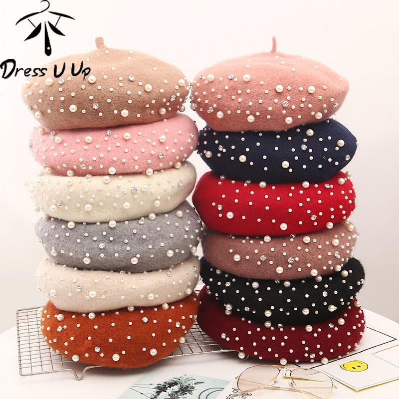 DRESSUUP Wool Beret Female Winter Caps Simulated Pearl Beads Winter Hats For Women Girl Flat Gorras Boina Painter Cap Vintage, C7
DRESSUUP Wool Beret Female Winter Caps Simulated Pearl Beads Winter Hats For Women Girl Flat Gorras Boina Painter Cap Vintage, C7
