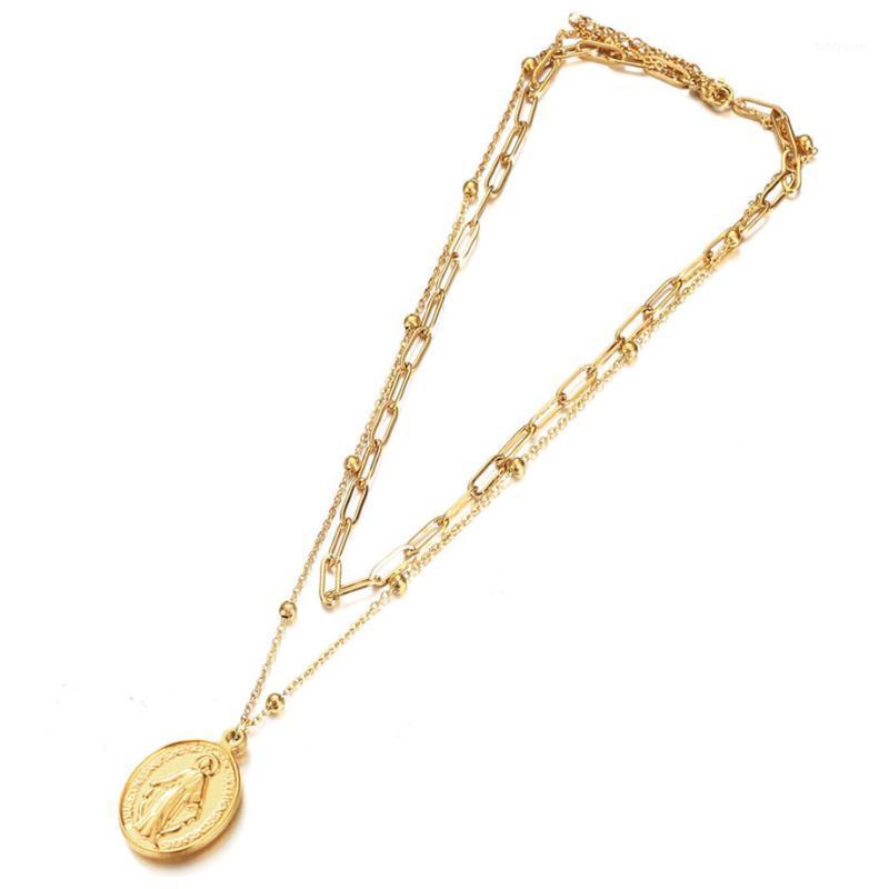 Vintage MultiLayer Virgin Mary Pendant Necklace Statement Religious Gold Stainless Steel Neck Chain Women Choker Punk Jewelry1
Vintage MultiLayer Virgin Mary Pendant Necklace Statement Religious Gold Stainless Steel Neck Chain Women Choker Punk Jewelry1