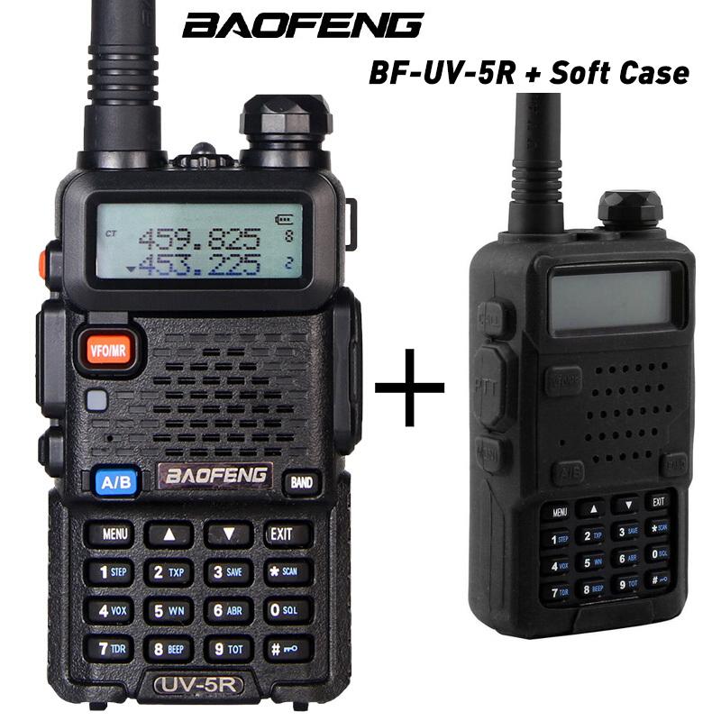 Baofeng UV-5R Walkie Talkie Dual Band VHF UHF Transceiver Radio UV5R Hunting Ham Radio Professional Station with Soft Case
Baofeng UV-5R Walkie Talkie Dual Band VHF UHF Transceiver Radio UV5R Hunting Ham Radio Professional Station with Soft Case