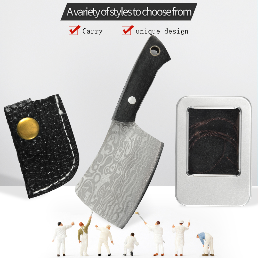 Fixed Blade Cutter Knife Pocket Keychain Camping Knife Damascus Veins Knife Kitchen Mini Multifunction Portable Edc Crafts Gift Sheath
Fixed Blade Cutter Knife Pocket Keychain Camping Knife Damascus Veins Knife Kitchen Mini Multifunction Portable Edc Crafts Gift Sheath