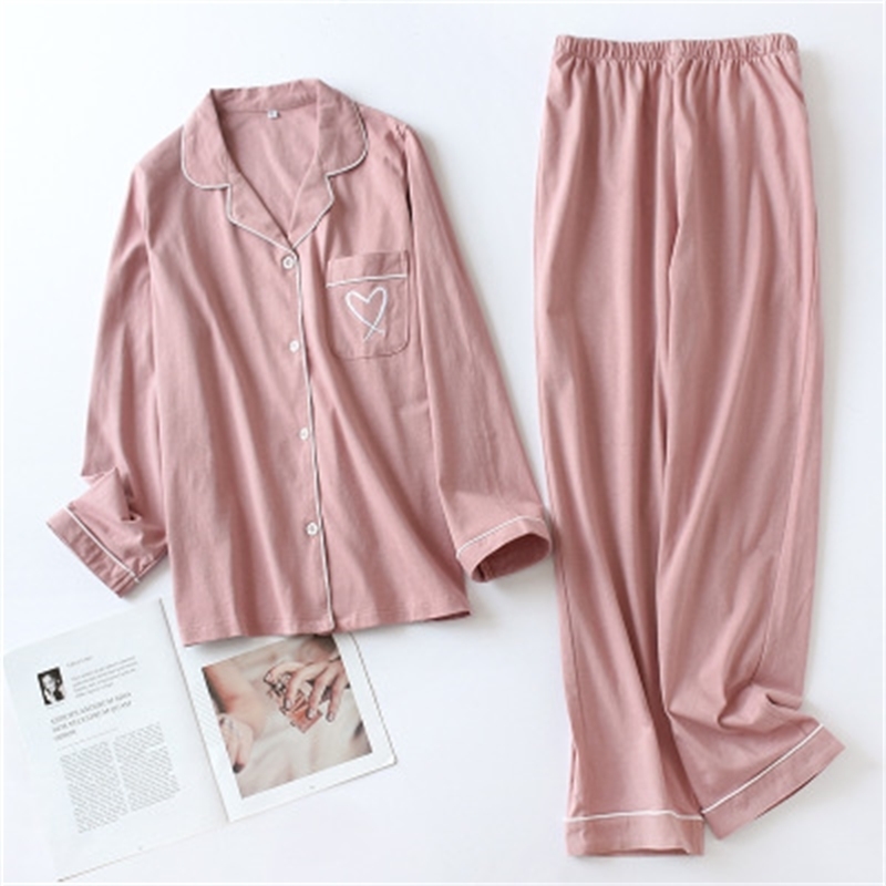 Winter Pajamas for Women Long Sleeve Print Pyjama Set Korean Long Sleeve Sleepwear Plus Size Women Pj Set Thin Pijamas Mujer 201113