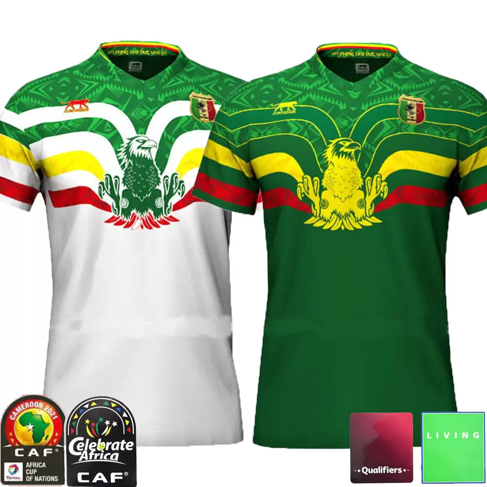 22 23 Mali Soccer Jerseys National Team Bissouma Fofana El Bilal Camara Haidara Hamary.T Home green Away white 2022 2023 Africa Cup Football, Black;yellow
22 23 Mali Soccer Jerseys National Team Bissouma Fofana El Bilal Camara Haidara Hamary.T Home green Away white 2022 2023 Africa Cup Football, Black;yellow