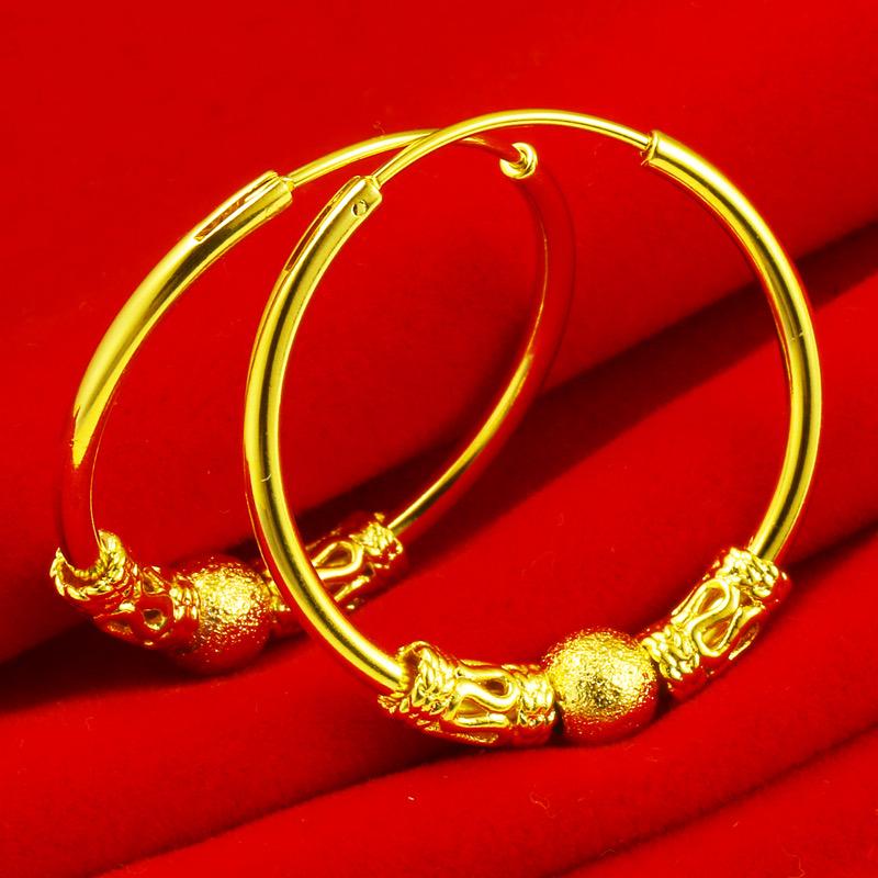 Lucky Beads Hoop Earrings Yellow Gold Filled Womens Circle Earrings Delicate Jewelry Gift
Lucky Beads Hoop Earrings Yellow Gold Filled Womens Circle Earrings Delicate Jewelry Gift