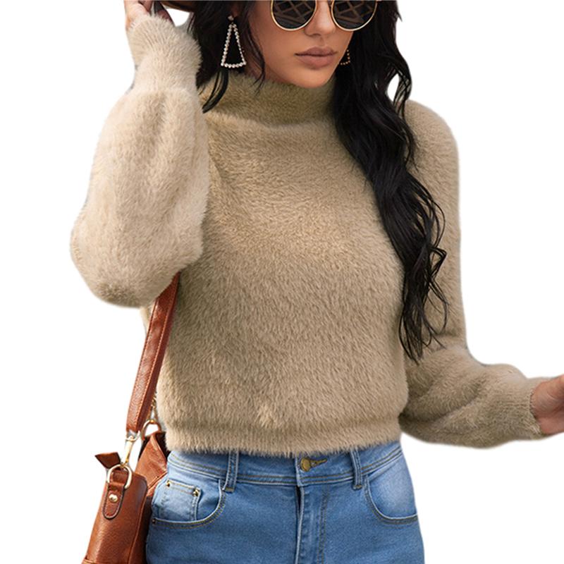 Women´s Plush Shirt Fall Top Sweater Elastic Party High Neck Loose Warm Solid Color Tight Cuff Clothes, Khaki
Women´s Plush Shirt Fall Top Sweater Elastic Party High Neck Loose Warm Solid Color Tight Cuff Clothes, Khaki