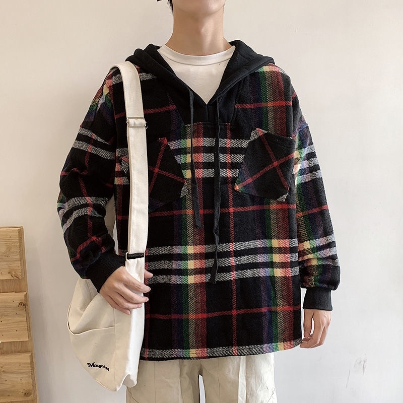 Autumn Big 2021 Hong-style Fleece Plaid Wool with Warm Khakis Hoodies Frete Free Sale XZ9Y 2UDP, Black
Autumn Big 2021 Hong-style Fleece Plaid Wool with Warm Khakis Hoodies Frete Free Sale XZ9Y 2UDP, Black