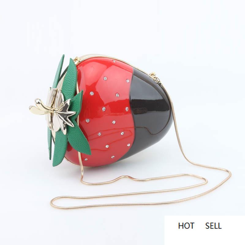 Designer Acrylic Strawberry Evening Bag Mini Cute Crystal Clutch Handband Party Purse Fruit Shoulder Messenger Crossbody Straw Berry
Designer Acrylic Strawberry Evening Bag Mini Cute Crystal Clutch Handband Party Purse Fruit Shoulder Messenger Crossbody Straw Berry