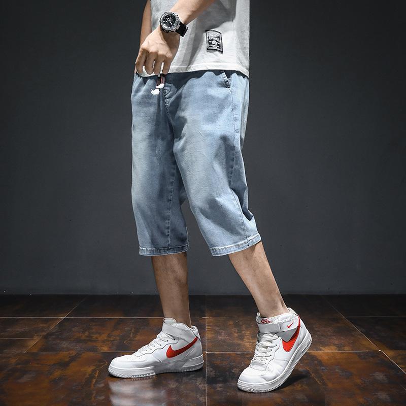 Wholesale 2020 teenagers Denim shorts men's summer fashion brand loose harem cropped trousers Korean style casual thin 3/4 pants, Blue
Wholesale 2020 teenagers Denim shorts men's summer fashion brand loose harem cropped trousers Korean style casual thin 3/4 pants, Blue
