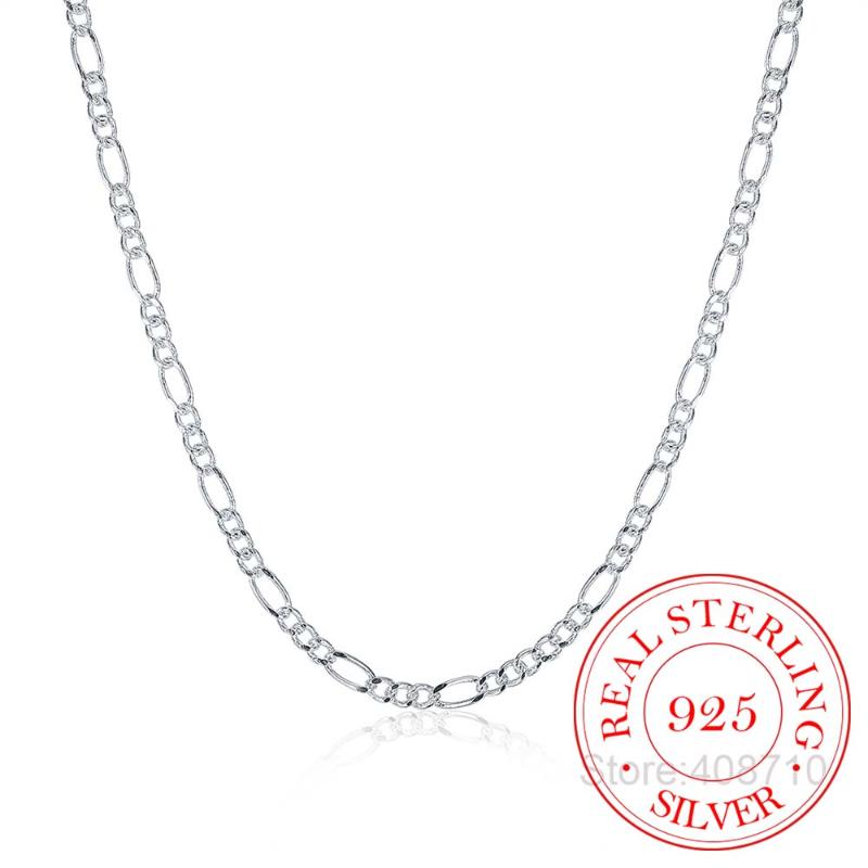 Italy Made 925 Sterling Silver Figaro Chain 2mm Slim Choker Necklace Women Jewelry kolye collier collares ketting Colar 40-60cm
Italy Made 925 Sterling Silver Figaro Chain 2mm Slim Choker Necklace Women Jewelry kolye collier collares ketting Colar 40-60cm