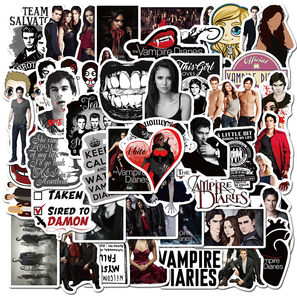 50pcs/Lot The Vampire Diaries Stickers For Personalize Laptop, Car, Helmet, Skateboard, Luggage Graffiti Decals
50pcs/Lot The Vampire Diaries Stickers For Personalize Laptop, Car, Helmet, Skateboard, Luggage Graffiti Decals