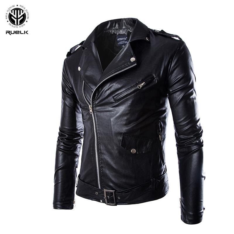 RUELK 2020 Autumn And Winter Korean Locomotive Slim Leather Jacket Men's Leather British Fashin Male PU Jacket Men Top, Black
RUELK 2020 Autumn And Winter Korean Locomotive Slim Leather Jacket Men's Leather British Fashin Male PU Jacket Men Top, Black