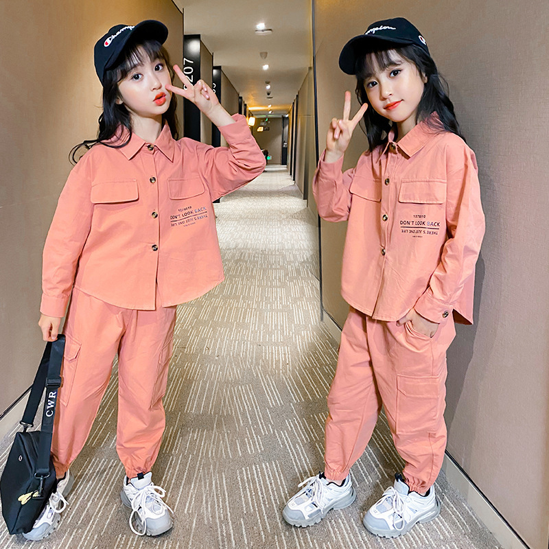 Children's Clothing Girls' Suit Autumn New 2020 Little Girl D10.15X1019