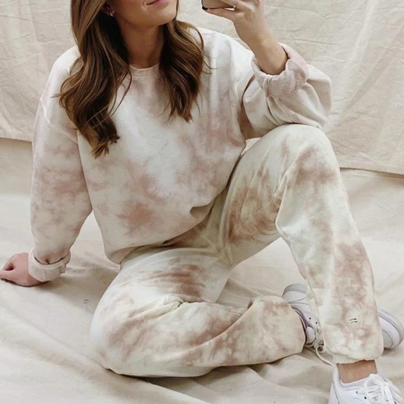 LITTHING Women Tie Dye Tracksuit Two Piece Set Pants Long Sleeve Sweatshirt Ropa Mujer Autumn Homewear Femme 2 Pieces SweatSuit Y1229, Gray
LITTHING Women Tie Dye Tracksuit Two Piece Set Pants Long Sleeve Sweatshirt Ropa Mujer Autumn Homewear Femme 2 Pieces SweatSuit Y1229, Gray