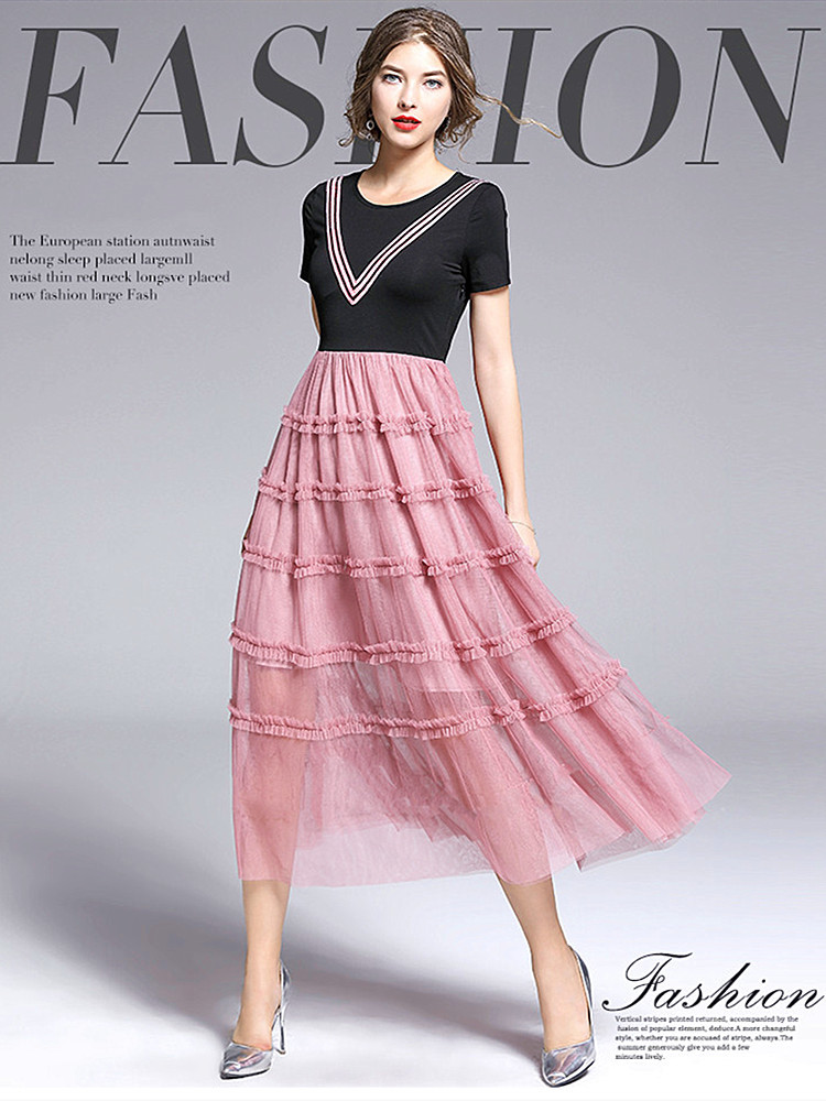 Summer 2020 New Fashion in Crooked Neck Short Pink Dauze Big Pendulum Dress of Women Clothes Lhsi FFJB
Summer 2020 New Fashion in Crooked Neck Short Pink Dauze Big Pendulum Dress of Women Clothes Lhsi FFJB
