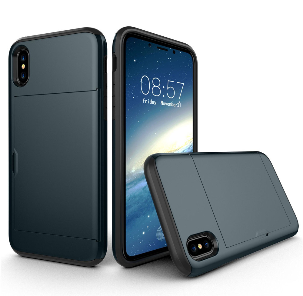 Double Card Holder Slot ShockProof Wallet Protective Phone Cover with Tough Heavy Duty Silicone Card Case DHL
Double Card Holder Slot ShockProof Wallet Protective Phone Cover with Tough Heavy Duty Silicone Card Case DHL