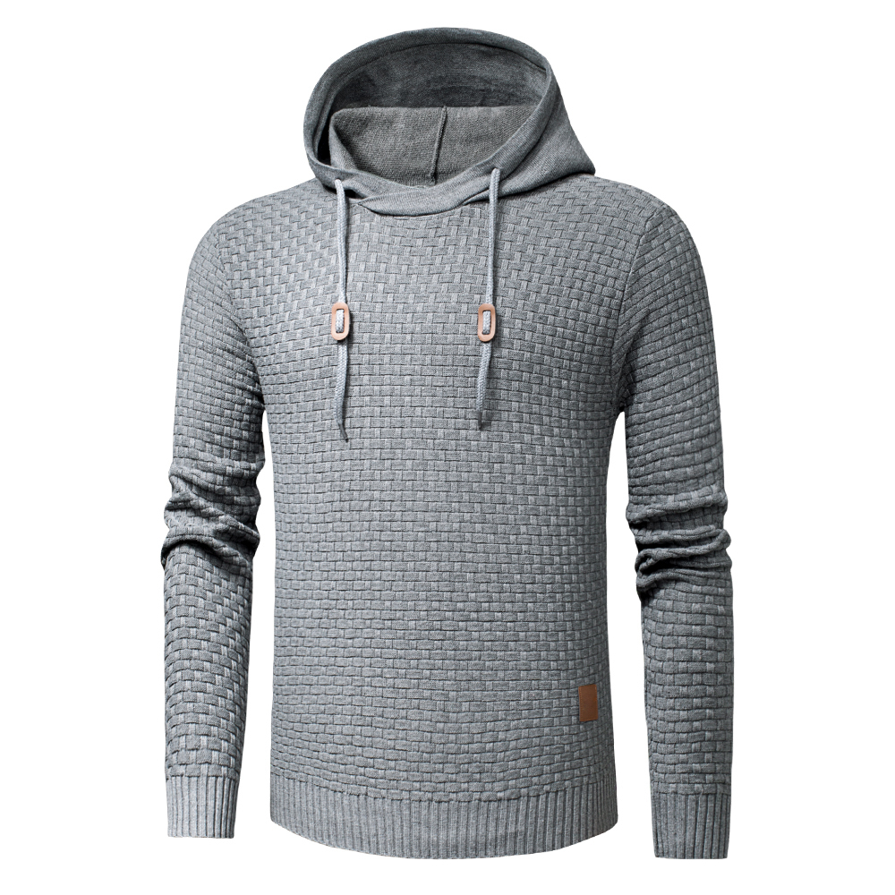 Plus Size 3XL Men Spring Cotton Warm Knitted Sweater Pullover Men Autum 3D Pattern Casual Hooded Sweater Coat Pull Homme Men 201224