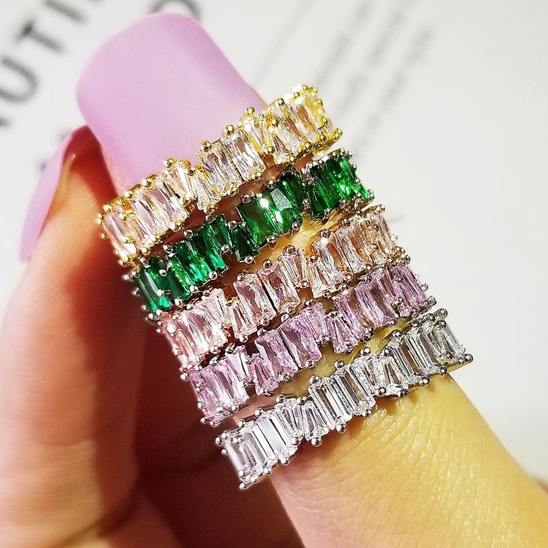 2020 New Luxury Rose Gold Silver Color Princess Eternity Band Ring for Women Lady Anniversary Gift Jewelry Wholesale R5093
2020 New Luxury Rose Gold Silver Color Princess Eternity Band Ring for Women Lady Anniversary Gift Jewelry Wholesale R5093