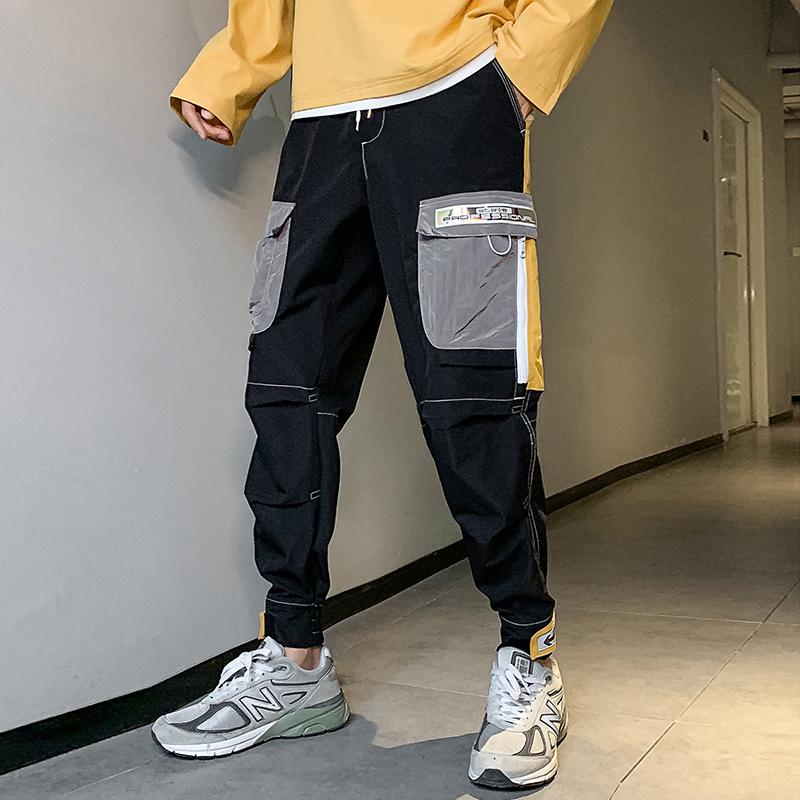 2020 Fashion Streetwear Casual Harem Men's Trouser Big Pockets Joggers Men Ankle-length Cargo Pants for Men, Black
2020 Fashion Streetwear Casual Harem Men's Trouser Big Pockets Joggers Men Ankle-length Cargo Pants for Men, Black