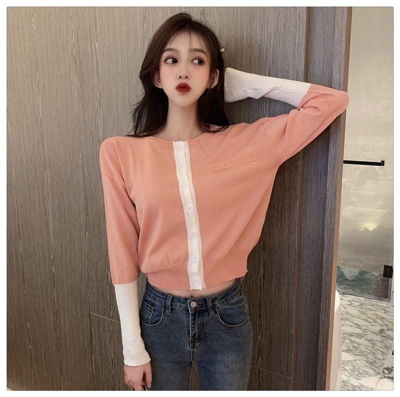 Women's Clothing fashion brand spring autumn new full sleeve patchwork knitted tops Jackets hot sweet Korean style short Coats, Blue
Women's Clothing fashion brand spring autumn new full sleeve patchwork knitted tops Jackets hot sweet Korean style short Coats, Blue
