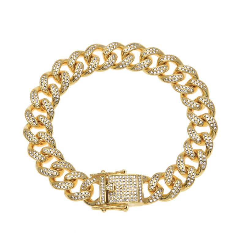 New Arrival 18Mm Fashion Miami Cuban Chain Bracelet Full Iced Out Cubic Zirconia Chain Hip Hop Rapper Rock Jewelry Men Gift
New Arrival 18Mm Fashion Miami Cuban Chain Bracelet Full Iced Out Cubic Zirconia Chain Hip Hop Rapper Rock Jewelry Men Gift