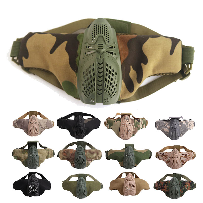 Outdoor Airsoft Shooting Face Ear Protection Gear Half Face Tactical Airsoft Skull Mask P03-404
Outdoor Airsoft Shooting Face Ear Protection Gear Half Face Tactical Airsoft Skull Mask P03-404