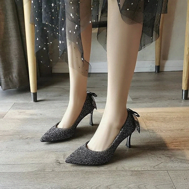 NUASK 2020 New Women Pumps Back Bow High Heels Dress Shoes Bling Jacquard Fabric Pointed Toe Thin Heel Fashion zapatos mujer #aw6a
NUASK 2020 New Women Pumps Back Bow High Heels Dress Shoes Bling Jacquard Fabric Pointed Toe Thin Heel Fashion zapatos mujer #aw6a