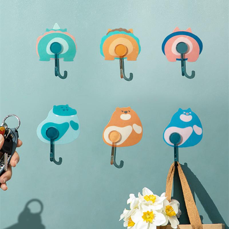 6Pcs Punch-free Wall Hanging Hooks Cartoon Animals Storage Hook Decorative Home Decor Door Hangers Hook Key Wall Crochet Holder
6Pcs Punch-free Wall Hanging Hooks Cartoon Animals Storage Hook Decorative Home Decor Door Hangers Hook Key Wall Crochet Holder