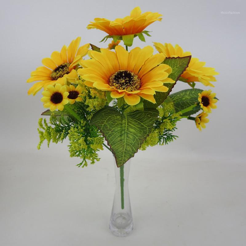 Newest Flower Fake Silk Artificial 7 Heads Sunflower Bouquet Floral Garden Hom e Decor1, Yellow
Newest Flower Fake Silk Artificial 7 Heads Sunflower Bouquet Floral Garden Hom e Decor1, Yellow