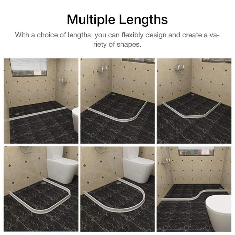 Shower Barrier Water Stopper Sealing Bathroom Waterproof Strip Water Home Improve Dropshiping for Bathroom Kitchen
Shower Barrier Water Stopper Sealing Bathroom Waterproof Strip Water Home Improve Dropshiping for Bathroom Kitchen