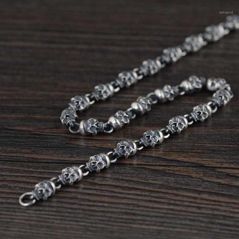 Chains S925 Silver Retro Simple Thick Type Chain Men's Fashion Thai Skull Necklace1
Chains S925 Silver Retro Simple Thick Type Chain Men's Fashion Thai Skull Necklace1