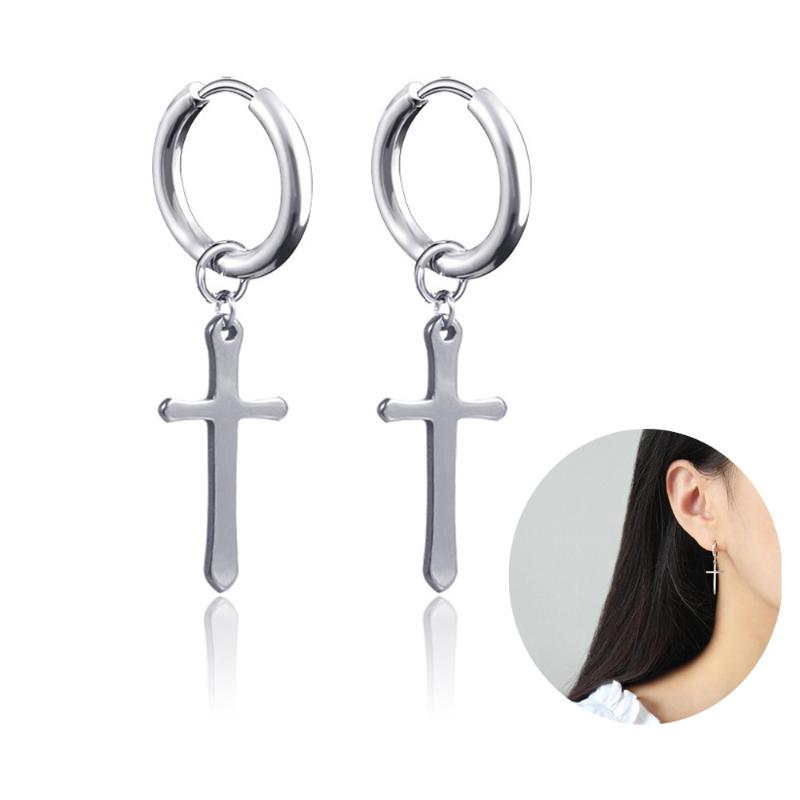 Charm 1Pair Cross Single Earring Stud Korean Version Casual Jewelry For Women And Girls Hypoallergenic 
Charm 1Pair Cross Single Earring Stud Korean Version Casual Jewelry For Women And Girls Hypoallergenic