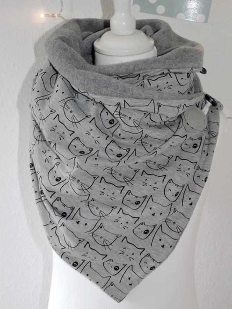 Winter Scarf Women Fashion Women Printing Cats Button Soft Wrap Casual Warm Scarves Shawls Multi-purpose Shawl Scarf
Winter Scarf Women Fashion Women Printing Cats Button Soft Wrap Casual Warm Scarves Shawls Multi-purpose Shawl Scarf